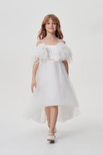 Load image into Gallery viewer, Butterfly Decor Tulle High-low Dress