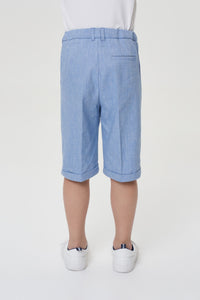Classic Linen Shorts, Light Blue