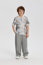 Cargar imagen en el visor de la galería, Trousers knitted, dark grey mélange