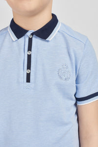 Contrast Collar Polo-Shirt