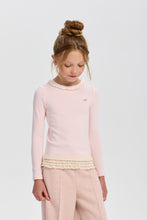 Cargar imagen en el visor de la galería, Lace Insert Jersey Blouse
