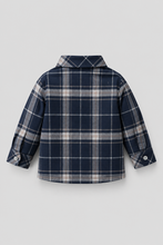Load image into Gallery viewer, Shirt, blue/beige checkered