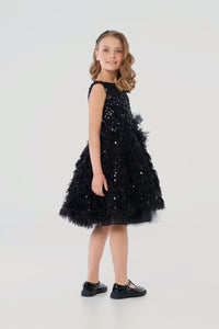 "Black Swan" Fluffy Dress