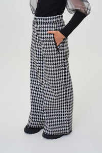 Hounstooth Wide Trousers