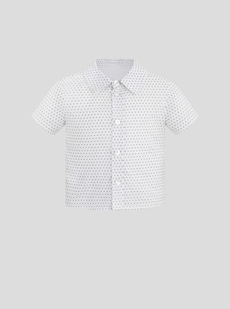 Short Sleeve Doted Shirt