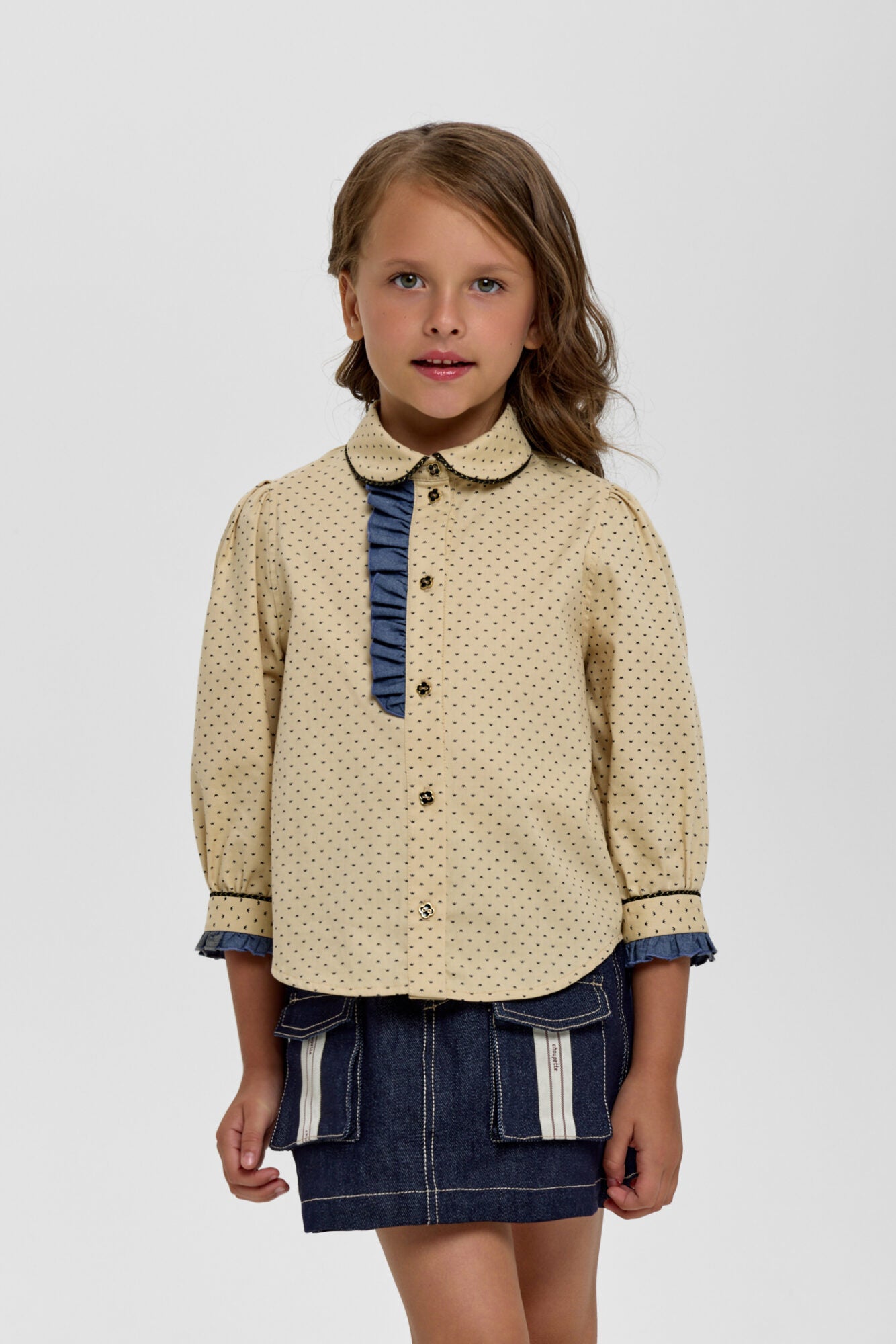 Ruffle Decorated Blouse