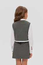 Cargar imagen en el visor de la galería, Stripe Vest and Skirt Set
