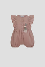 Cargar imagen en el visor de la galería, Ruffled Shoulders Muslin Romper