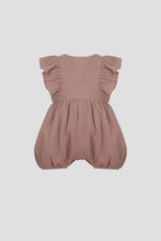Cargar imagen en el visor de la galería, Ruffled Shoulders Muslin Romper
