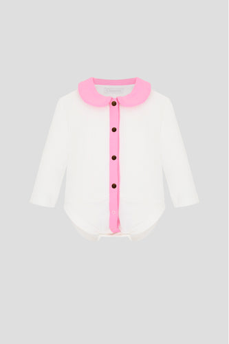 Contrast Collar Bodysuit