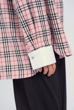 Load image into Gallery viewer, Contrast Collar Checkered Shirt