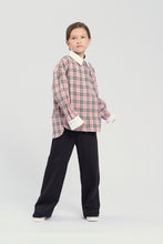 Load image into Gallery viewer, Contrast Collar Checkered Shirt