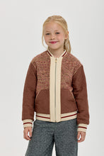 Cargar imagen en el visor de la galería, Tweed Combined Bomber Jacket
