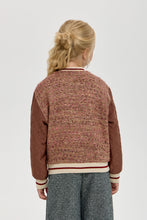 Cargar imagen en el visor de la galería, Tweed Combined Bomber Jacket