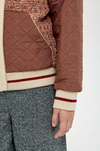 Cargar imagen en el visor de la galería, Tweed Combined Bomber Jacket