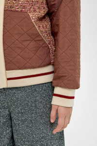 Tweed Combined Bomber Jacket
