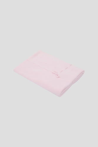 Classic Knit Blanket with Laces, Pink