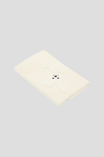 Knit Bunny Decor Blanket