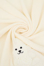 Load image into Gallery viewer, Knit Bunny Decor Blanket