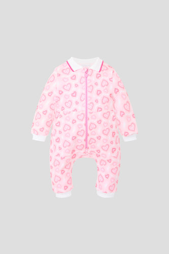 Hearts Printed Overall