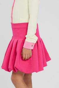 Pleated Balloon Skirt