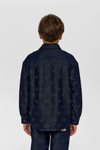 Embossed Denim Shirt