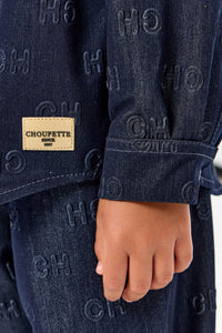 Embossed Denim Shirt