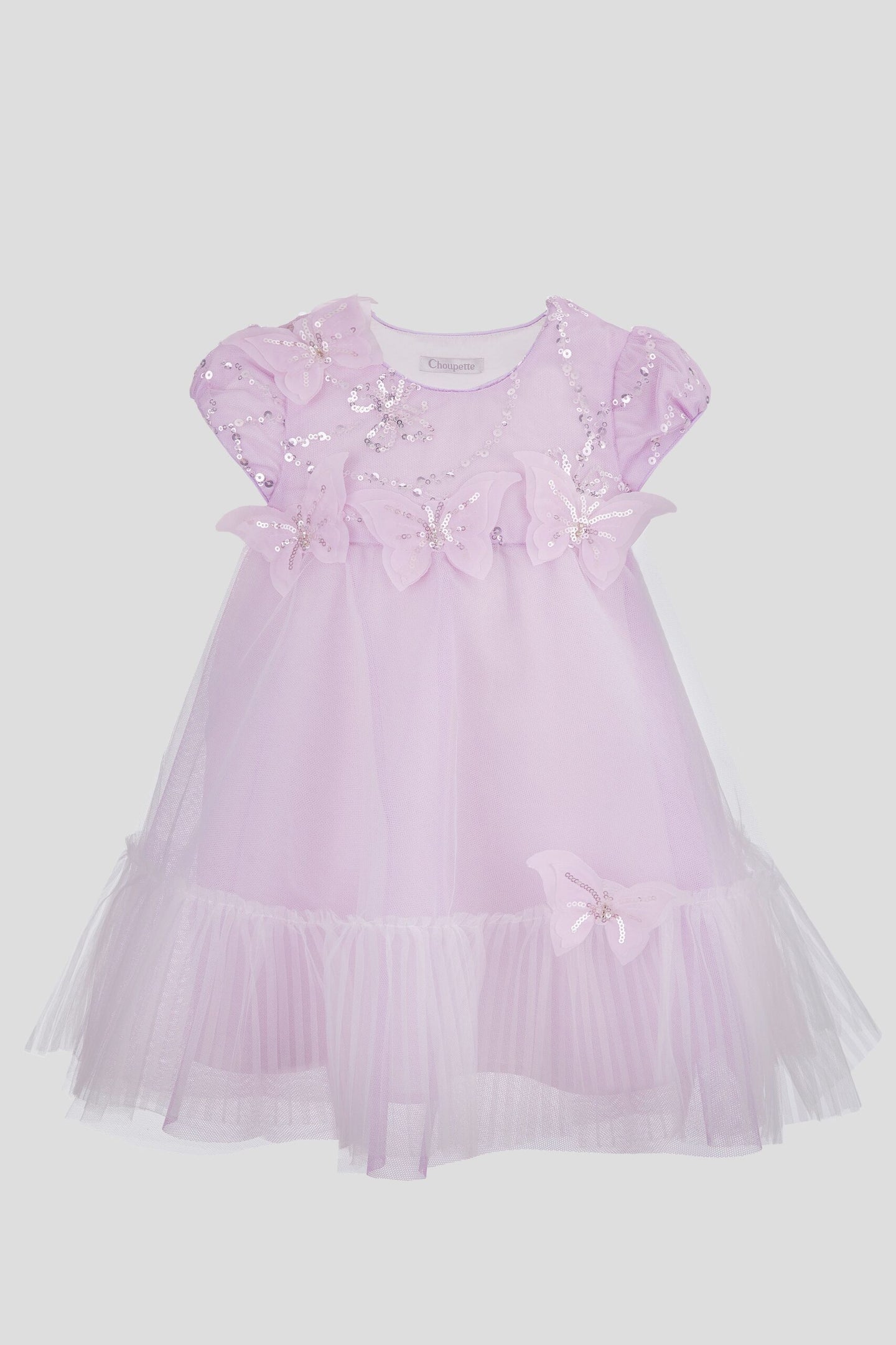 Sequins and Butterflies Tulle Dress