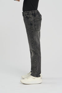 Stretch Waist Denim Pants