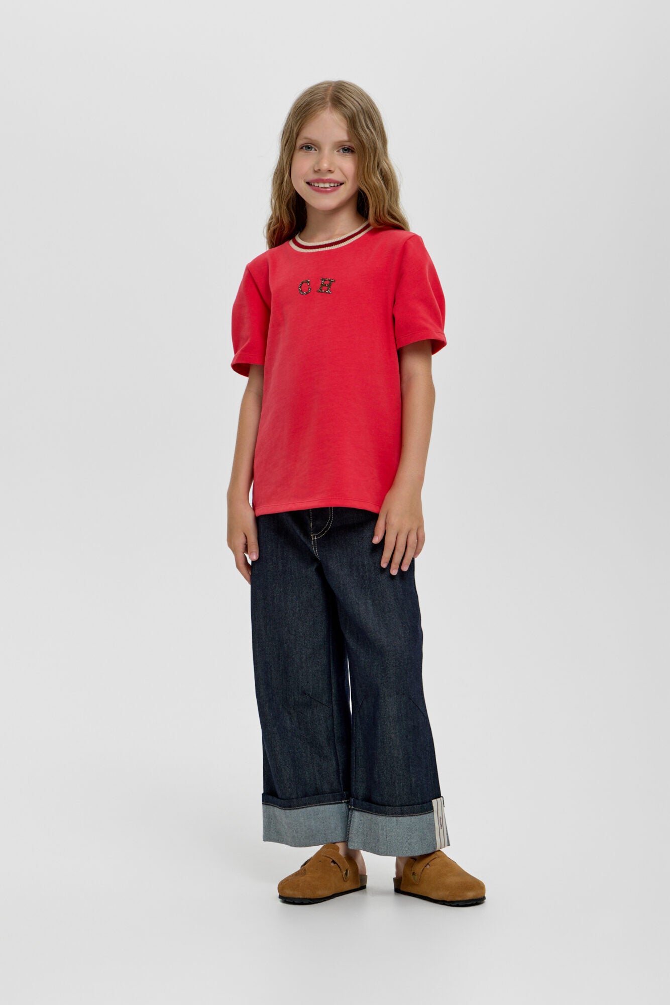 Folded Denim Pants