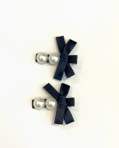 Pearl Decor Pins (2-Pack), Black