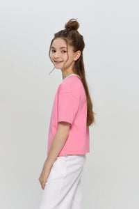 Ribbed Neck T-Shirt