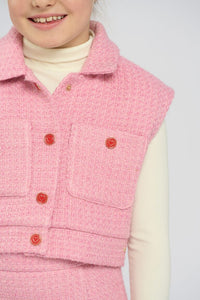 Tweed Crop Vest