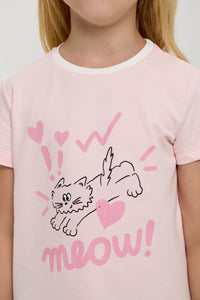 "Kitty" Printed Top