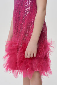 Ombre Sequins Cocktail Dress