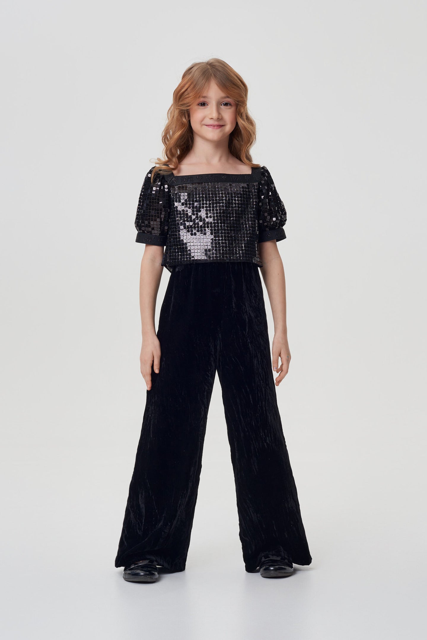 Sequins Blouse and Pant Set