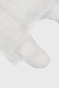 Soft Lace Coverall-Dress, White