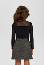 Cargar imagen en el visor de la galería, Mesh Logo Sleeves Blouse