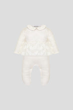 Load image into Gallery viewer, Lace Peplum Velour Coverall