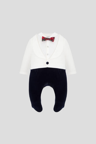 Tuxedo Imitation Velour Coverall