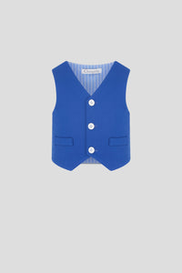 White Buttons Vest