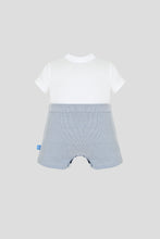 Load image into Gallery viewer, Bow-Tie and Suspenders Attached Romper