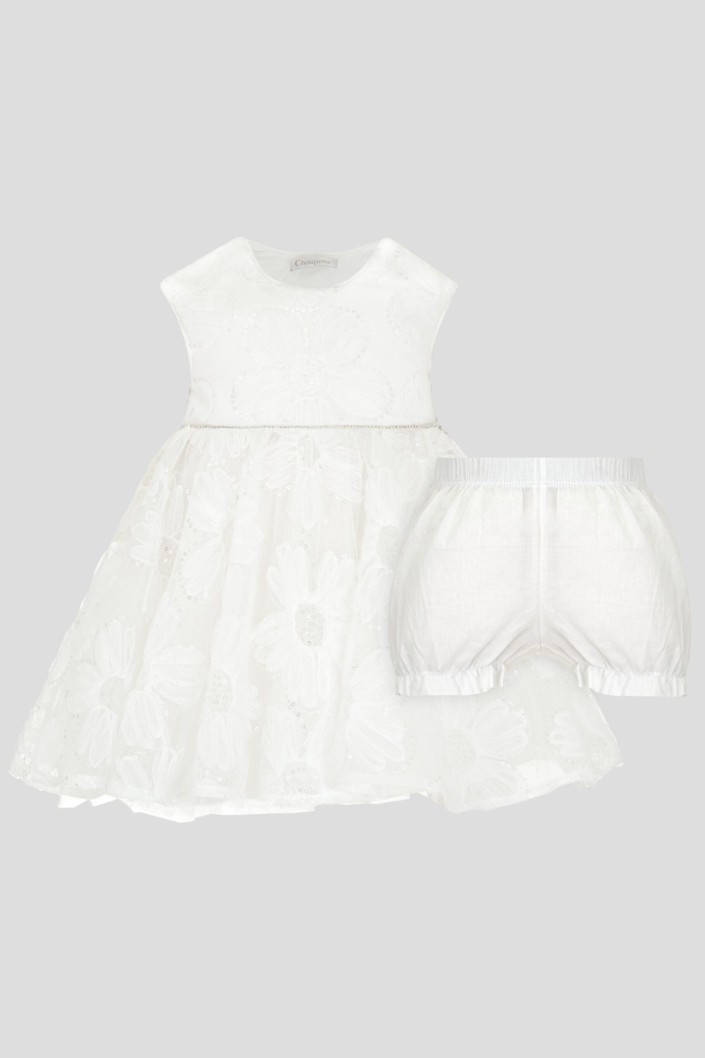Lace Sequins Dress and Bloomer Set
