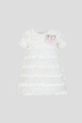Lace Flounced Dress