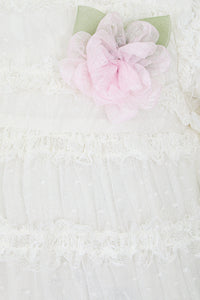 Lace Flounced Dress