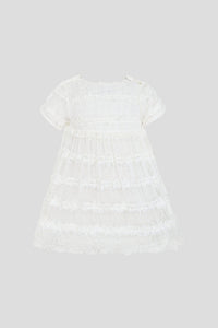 Lace Flounced Dress