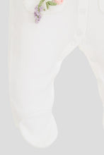 Load image into Gallery viewer, Flower Bouquet Decor Coverall, White