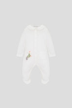 Load image into Gallery viewer, Flower Bouquet Decor Coverall, White