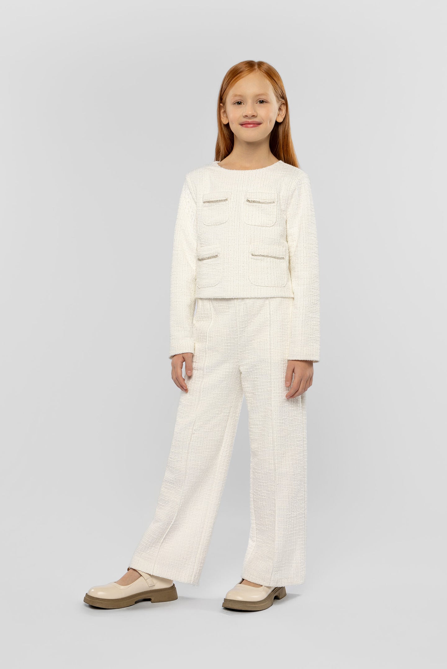 Embellished Tweed Set