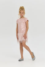 Load image into Gallery viewer, Fluffy Skirt Sequined Cocktail Dress